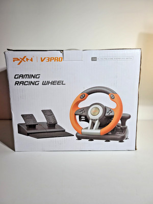 PXN V3 Pro Racing Car Gaming Steering Wheel with Pedals