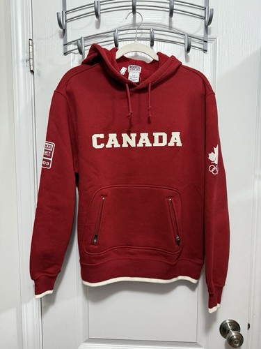 Vintage Roots Canada 2003 Winter Olympics Red Pullover Hoodie Mens S Streetwear