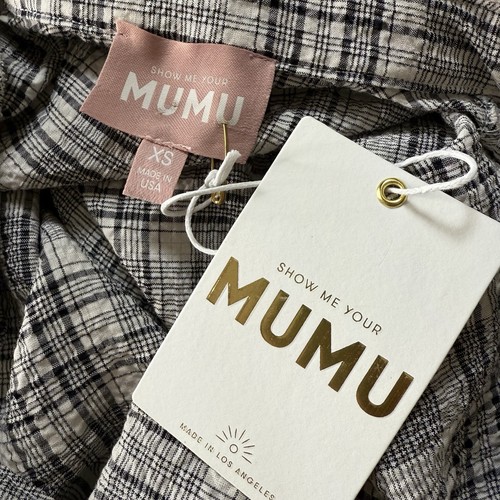 Show Me Your Mumu XS Oversized Leo Button Down Tunic Shirt Dress Seersucker - Bild 7 von 8
