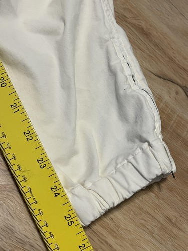 Nili Lotan Cropped French Military Capri Jogger Pant Eggshell Ivory Size 10 - Picture 10 of 12