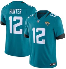 Travis Hunter Teal Fuse Jacksonville Jaguars - 100% Stitched Adult Medium - NWT