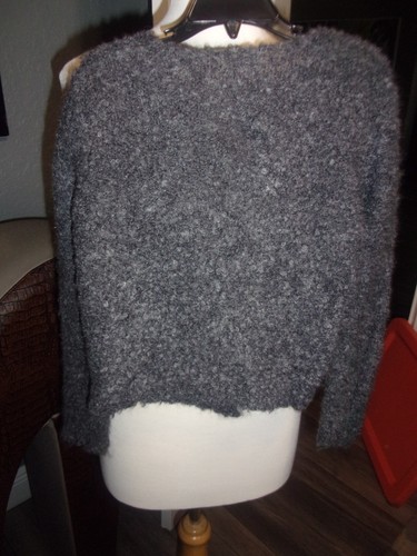 Gucci Girl's Mohair/Appaca Sweater Gray Size 6 - Picture 3 of 3