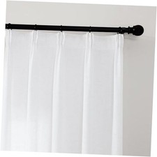 White Sheer Curtains 84 Inches 50"W x 84"L Pack of 2 Diy Pleat  Bright White