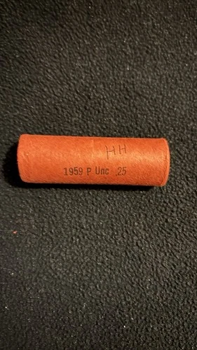 1959-P U.S. WASHINGTON QUARTER UNCIRCULATED OBW  ROLL OF 40 COINS