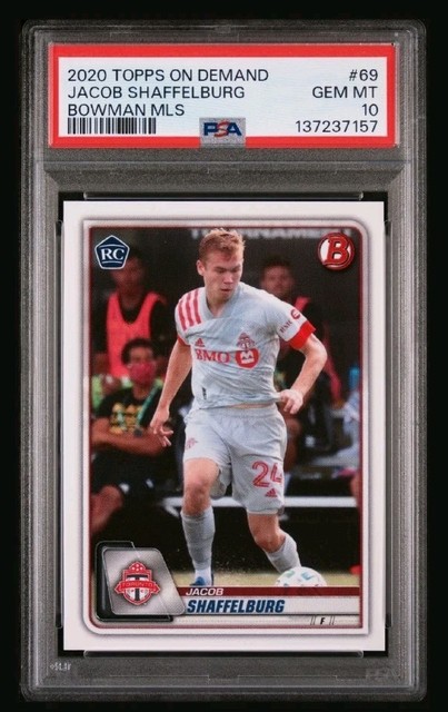 Jacob SHAFFELBURG 2020 Topps On Demand Rookie Bowman MLS Rc #69 - PSA 10🔥