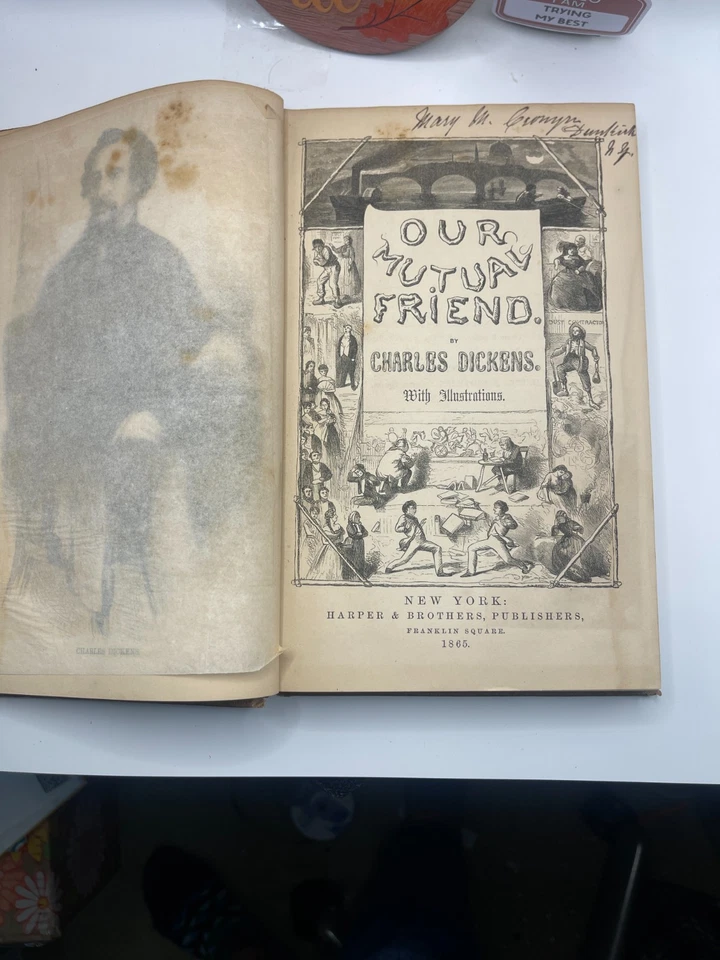 Our Mutual Friend by Charles Dickens (1865) 1st U.S. Edition Harper & Brothers - Imagem 4 de 4