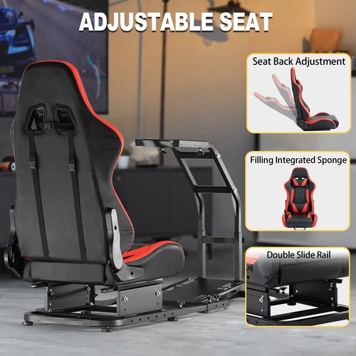 Marada G29 Racing Simulator Cockpit with Gaming Seat Fit Logitech Thrustmaster - Picture 14 of 21