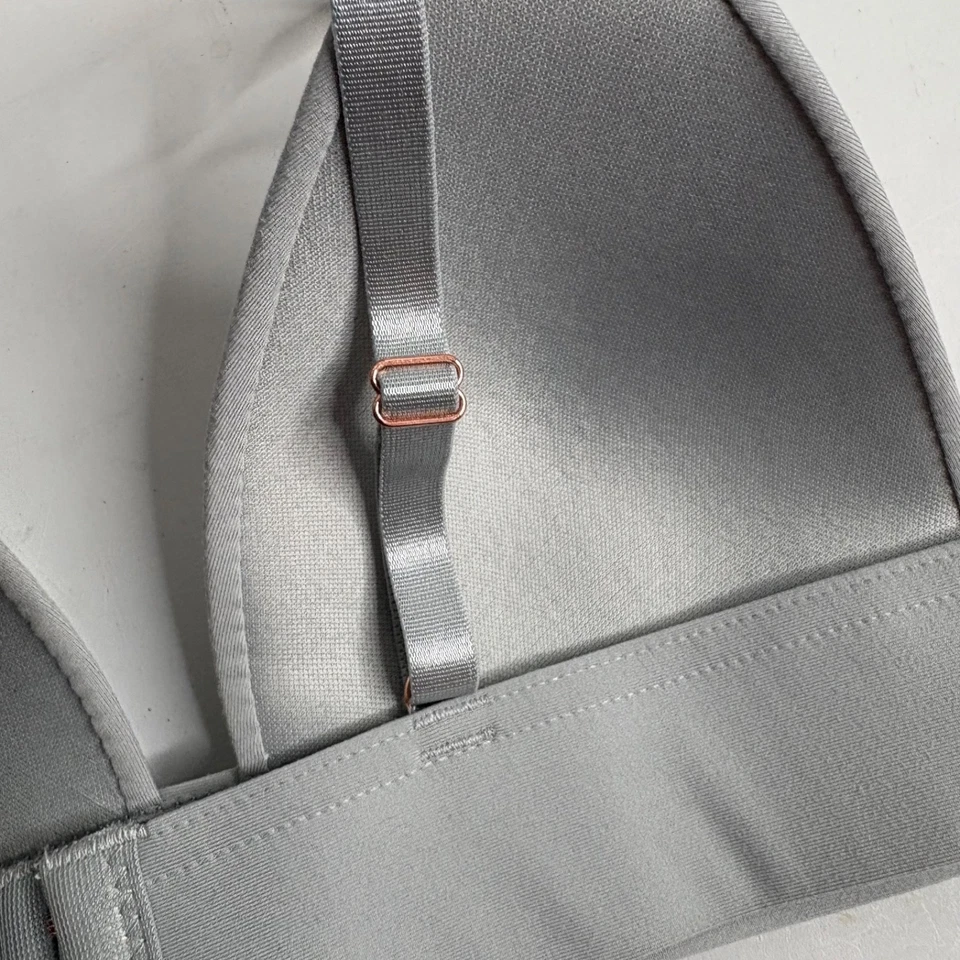 NUEVO Sujetador Danskin Intimates Mujer 34B Gris Correas Ajustables Sin Alambres Foto 3 de 4