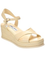 Jimmy Choo Astra 60 Leather Wedge Sandal Women's