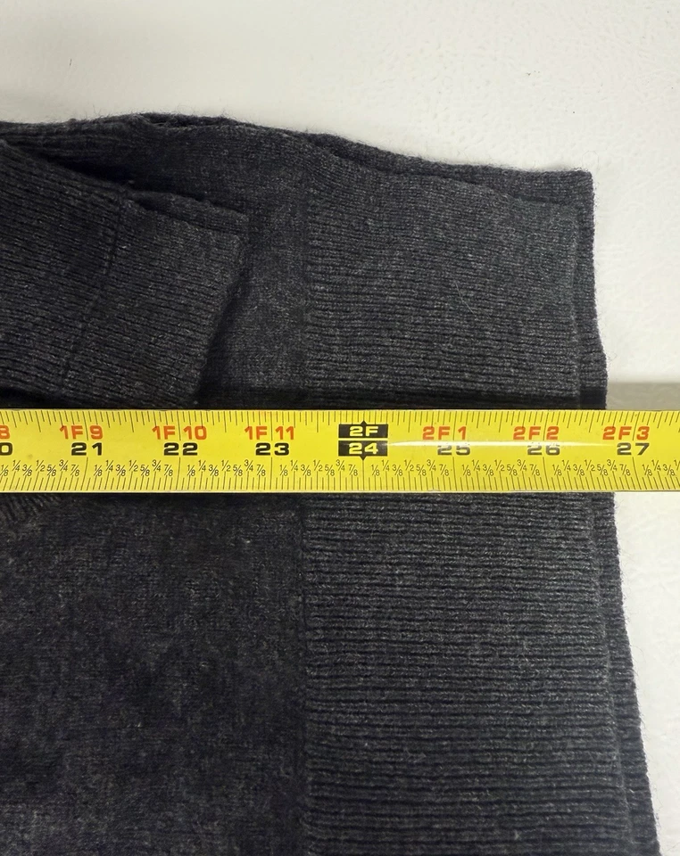 Suéter Vince Lana Yak Gran Tamaño Simulado Cuello Alto Bolsillo Carbón Suave Mujeres Pequeño Foto 3 de 4