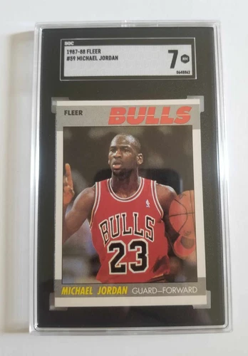 1987 Fleer Basketball Michael Jordan #59- SGC 7 NM