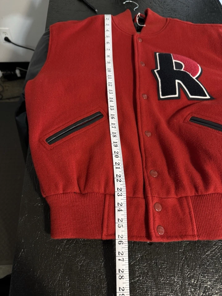 Talla M - Chaqueta Letterman Universitaria Rose-Hulman Años 90 De Colección Foto 4 de 4