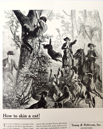 Hunting Dogs Cat Hunters Young Rubicam Advertising Vtg 1941 Magazine Print Ad - Picture 2 of 8