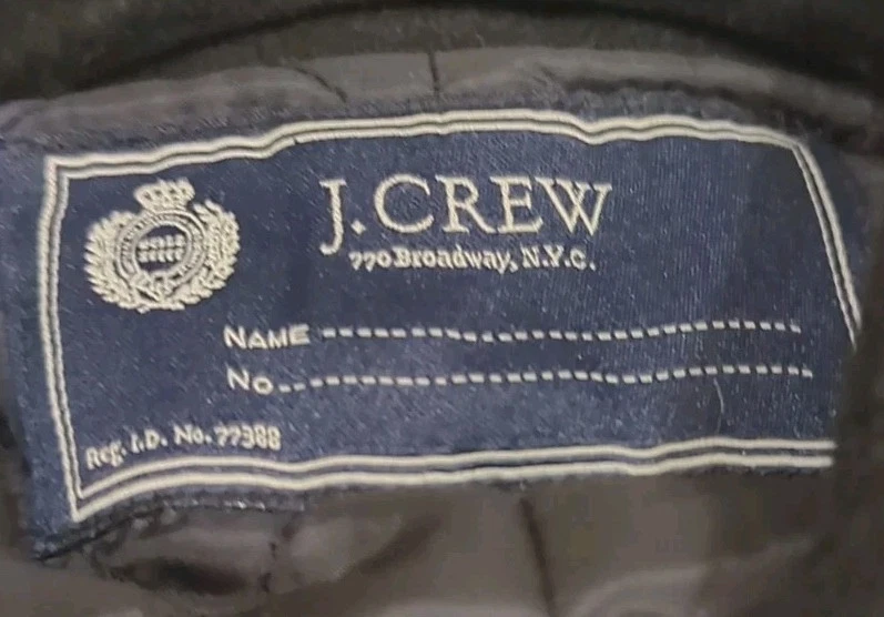 Car Coat J.Crew Small Men's Wool Black - Image 3 of 4