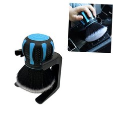 Car Interior Brush, Soft Bristles with Storage Rack, Car Beauty 1 PC Blue