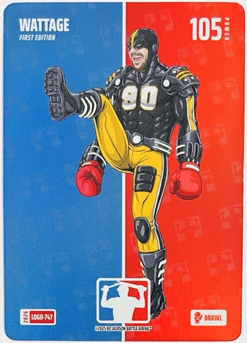 2026 Bo Jackson Battle Arena Wattage TJ Watt Logo Foil Brawl #LOGO-747