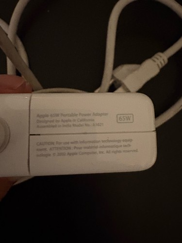 Apple iBook G4 PowerBook Power Adapter Charger 65W A1021 - Free Shipping - Picture 4 of 6