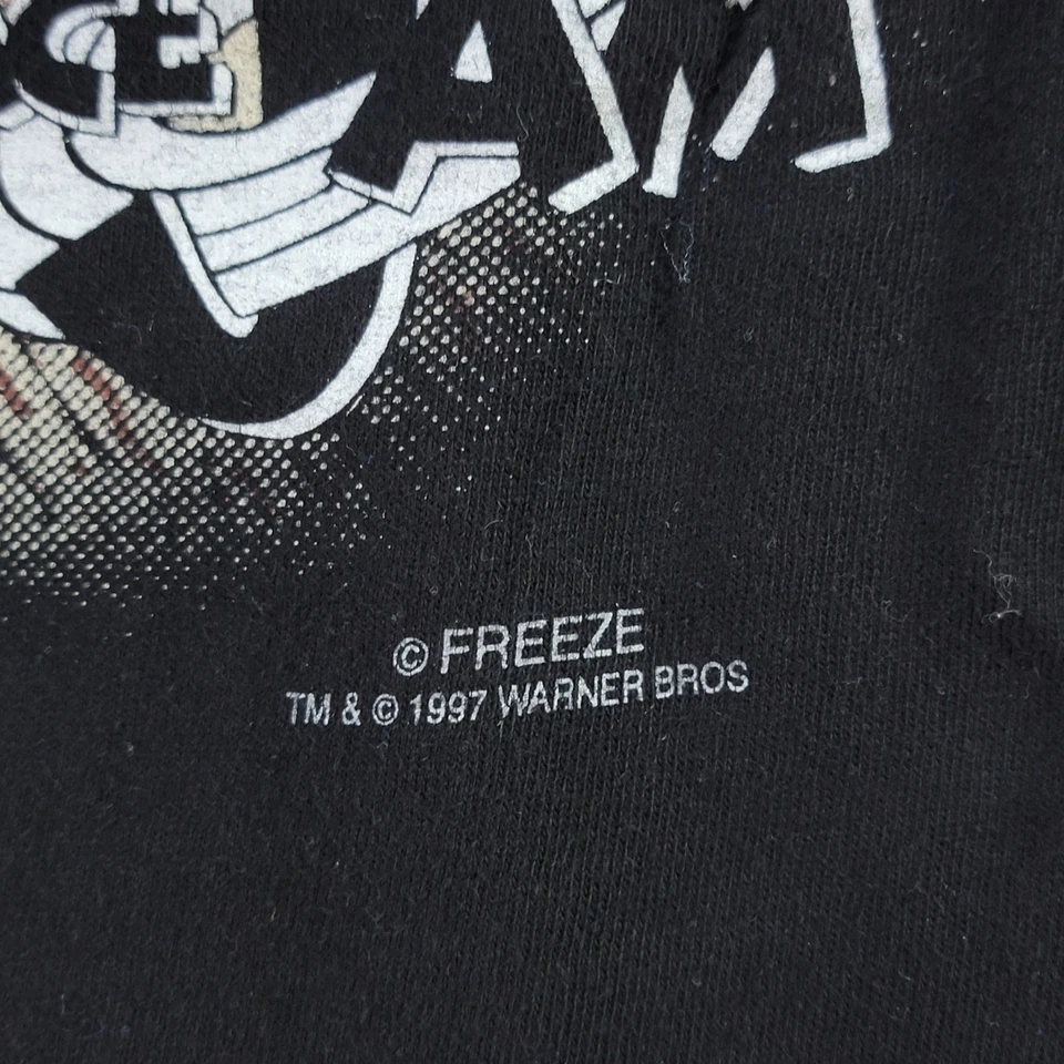 Vintage Space Jam Shirt Youth XL (Adult Small) Black Monstars Taz Movie Tee 1997 - Image 3 of 4