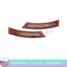 Front Bumper Reflectors L+R Amber For 2007-2013 BMW E92 E93 3 Series 63147162313