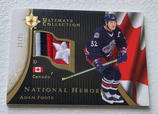 2005-06 Ultimate Collection NHP-FO ADAM FOOTE National Heroes PATCH /25 CANADA