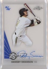 2015 Leaf 25th Baseball Pure Auto Blue 12/25 Dansby Swanson #A-DS1 Auto 1i9