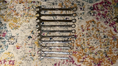 SNAP ON 10-19mm 12-Point Metric Combination Wrench 10 Piece Set OEXM - Picture 4 of 8