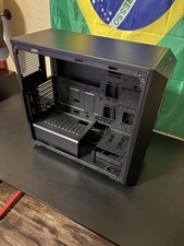 Cooler Master Black ATX Mid Tower Case Tempered Glass Side Panel USB Audio Ports