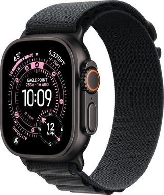 Apple Watch Ultra 3 49mm GPS+Cell Titanium w/ Large Black Alpine Loop MF0X4LW/A