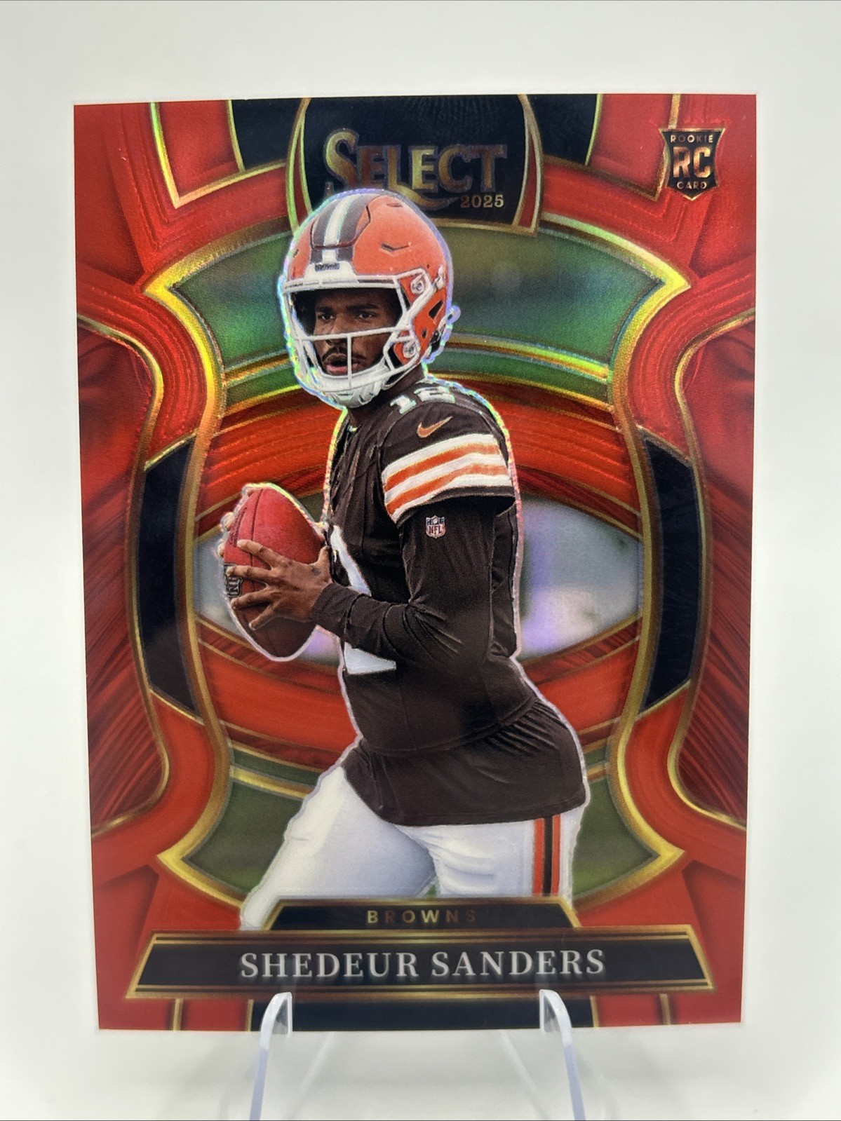 2025 Panini Select- Red SP Prizm Shedeur Sanders /99 Rc Rookie Concourse Browns