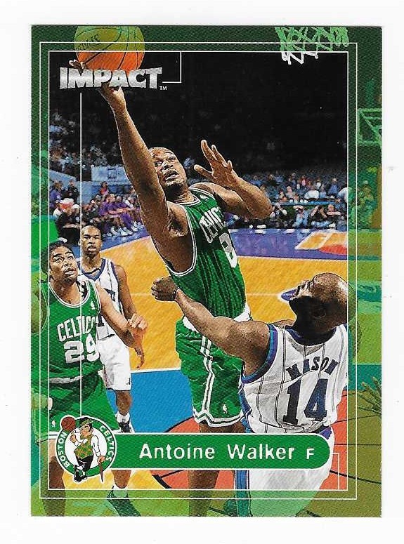 1999-00 Fleer Skybox Impact Antoine Walker Boston Celtics Basketball Card #29