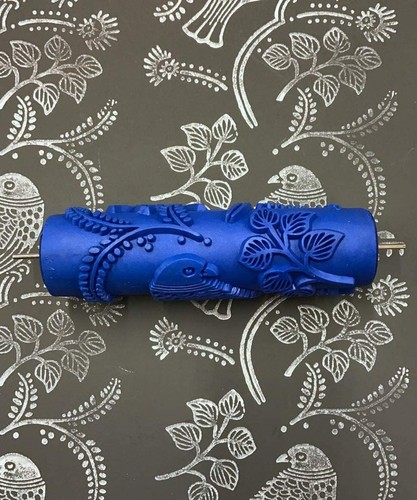 Patterned Paint Roller Decorative, 7 Inch Texture Rubber Roller with Painting... - Picture 2 of 7