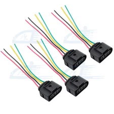 4 Pack Ignition Coil Connector Harness Plug Wiring For VW Jetta Golf GTI Rabbit