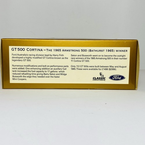 Classic Carlectables 1/43 Ford Cortina GT 500 1965 Armstrong 500 Winner Bathurst - Picture 6 of 15