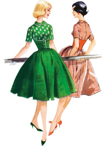 McCalls Easy SEWING PATTERN M8401 Retro 1950 Dresses Misses K5 (8-16) Y5 (18-26) - Picture 3 of 3