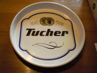 Bier Brauerei Kellnertablett Tucher Pilsener Nürnberg