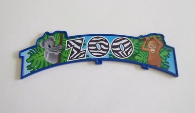 Panneau D'entrée Zoo Playmobil Bleu - Accessoire Pour Parc Animalier (occasion)