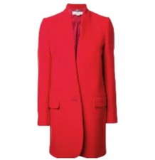 Nwt Stella Mccartney $1690 Bryce Coat Sz 44 Us 8-10 Red Small Flaws