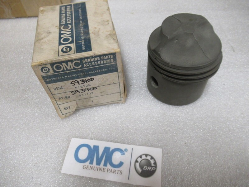P57 Evinrude Johnson OMC 593400 0593400 Piston OEM New Factory Boat Parts