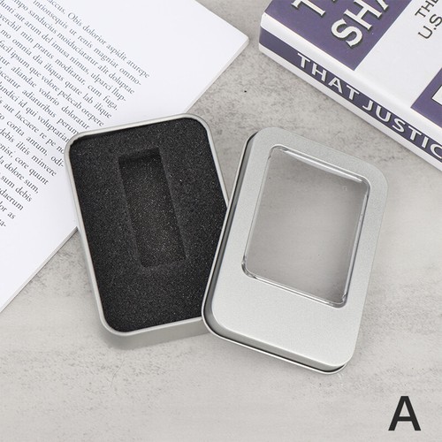 Tinplate U Disk Small Square Box Badge Gift Metal Packaging Box U Disk Large _pw - Photo 13/16