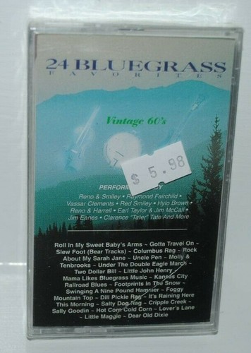 24 favoris bluegrass, vintage années 60, divers artistes, cassette, SCELLÉ - Photo 1/1