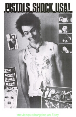 SEX PISTOLS SHOCK USA BRITISH SUBWAY POSTER SID VICIOUS | eBay