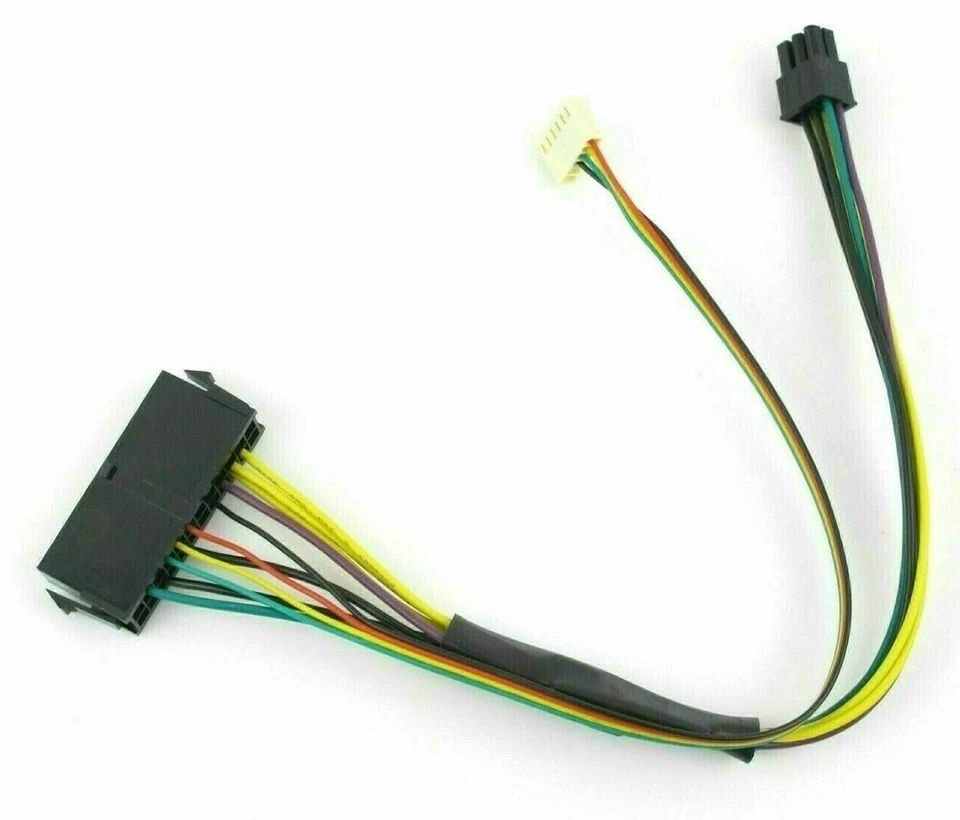 12" ATX Main 24-Pin to 6Pin PSU Power Adapter Cable HP EliteDesk 705G3 705 G3 - Image 3 of 4