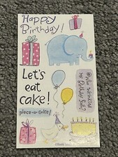 Vintage David Walker Happy Birthday Animal Stickers 3 New Sheets