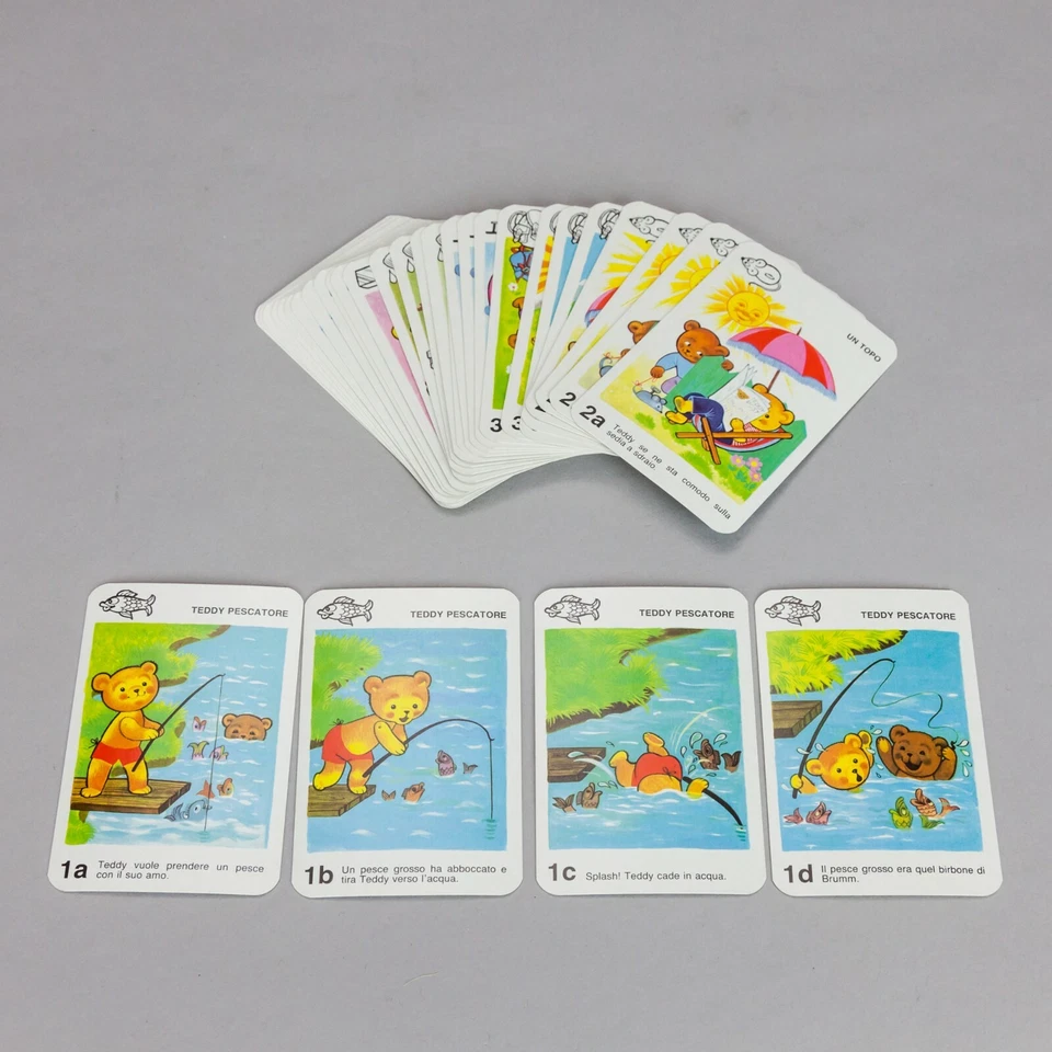 Gli Orsetti Teddy e Brumm Quartetto Quartet card carte play Piatnik Austria - Immagine 2 di 4