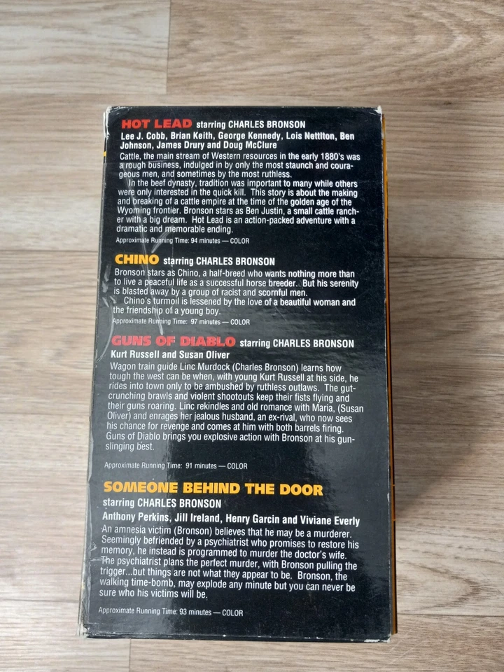 Charles Bronson - At His Toughest (VHS, 2001, 4-Tape Set) — 第 2/4 张图片