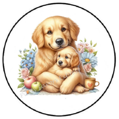 ADORABLE LABS DOGS ENVELOPE SEALS LABELS STICKERS PARTY FAVORS