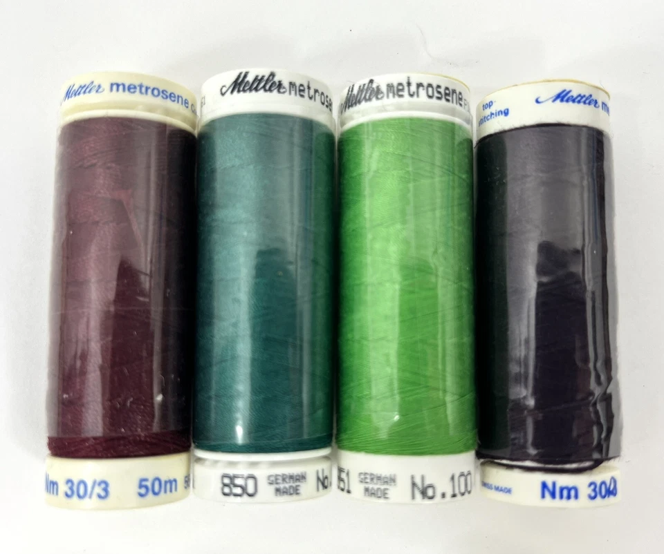 Lot of 10 Spools Mettler Silk Finish, Metrosene, and Stickgam Embroidery Thread - Image 3 of 4