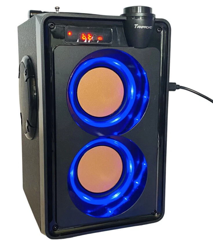 Tamproad RS A20 Portable BT Speaker w Subwoofer LED Lights