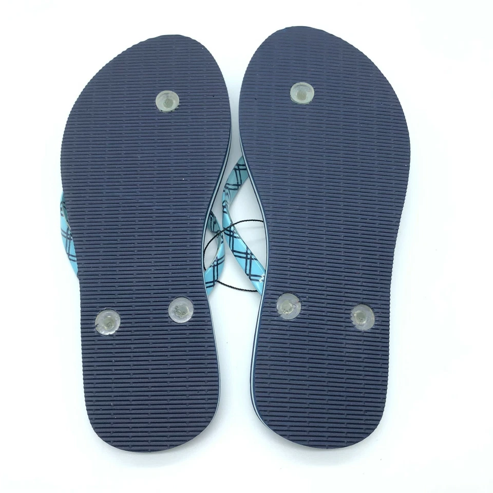 Sandalias chanclas Vera Bradley para mujer geométricas aguamarina azul marino 5-6 Foto 4 de 4
