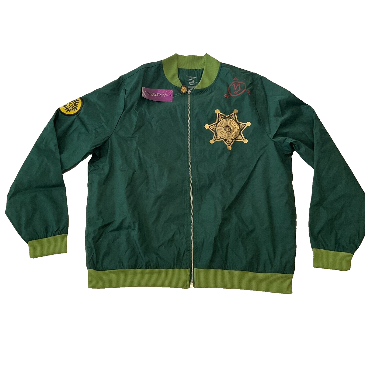 Supernatural Join The Hunt Windbreaker Jacket Unisex Adult Size M